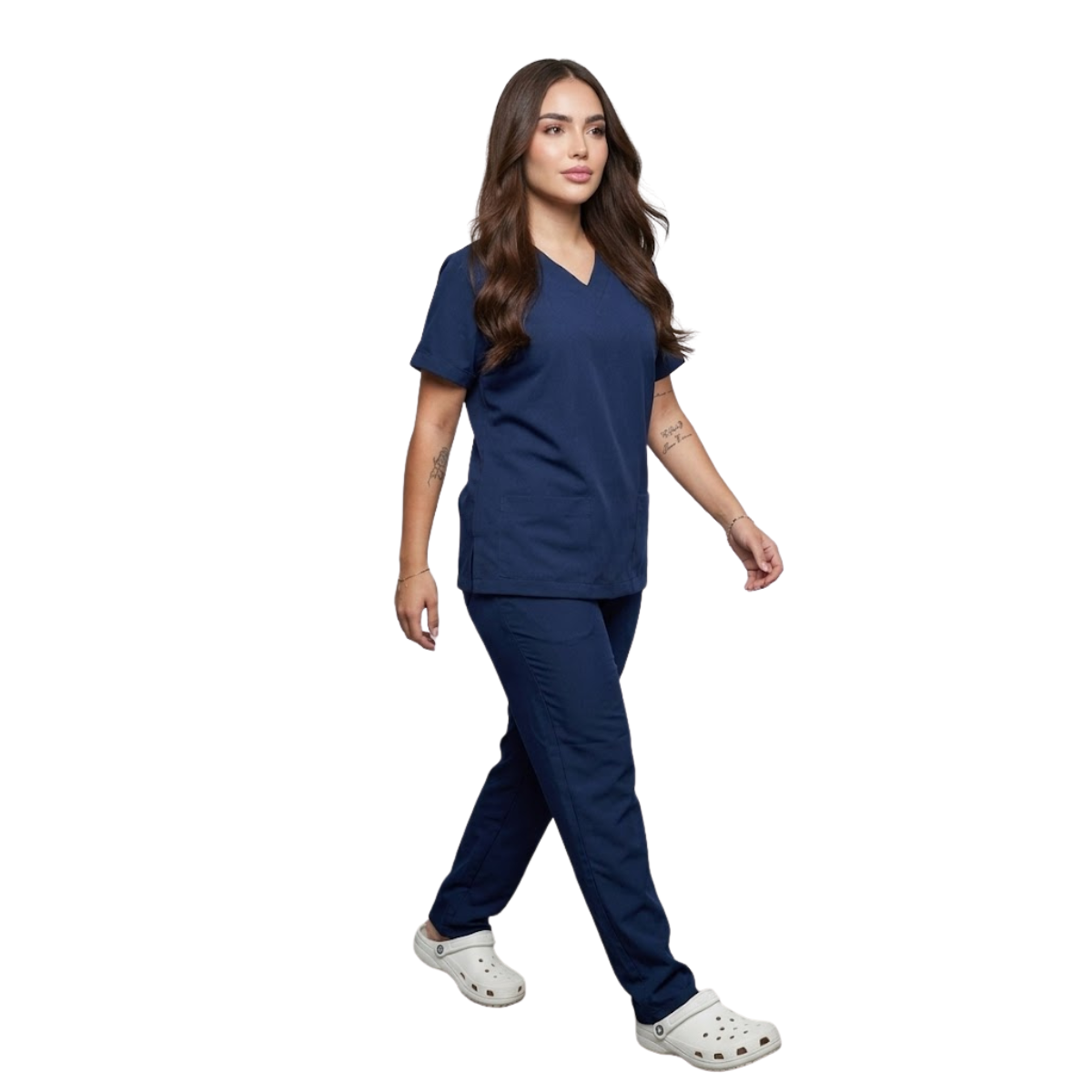 Scrub Conjunto Hospitalar Unissex Azul Marinho Tecido Premium