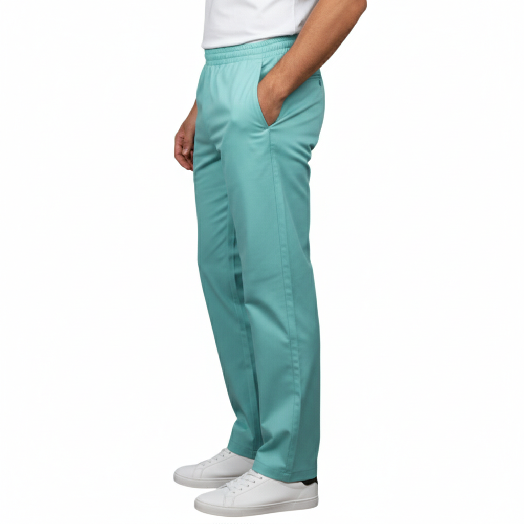 Calça Scrub Pijama Cirúrgico Masculino Verde Água