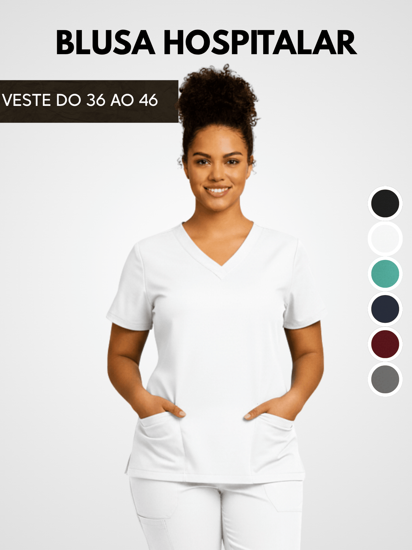 Blusa Scrub Feminino Conjunto Enfermeira