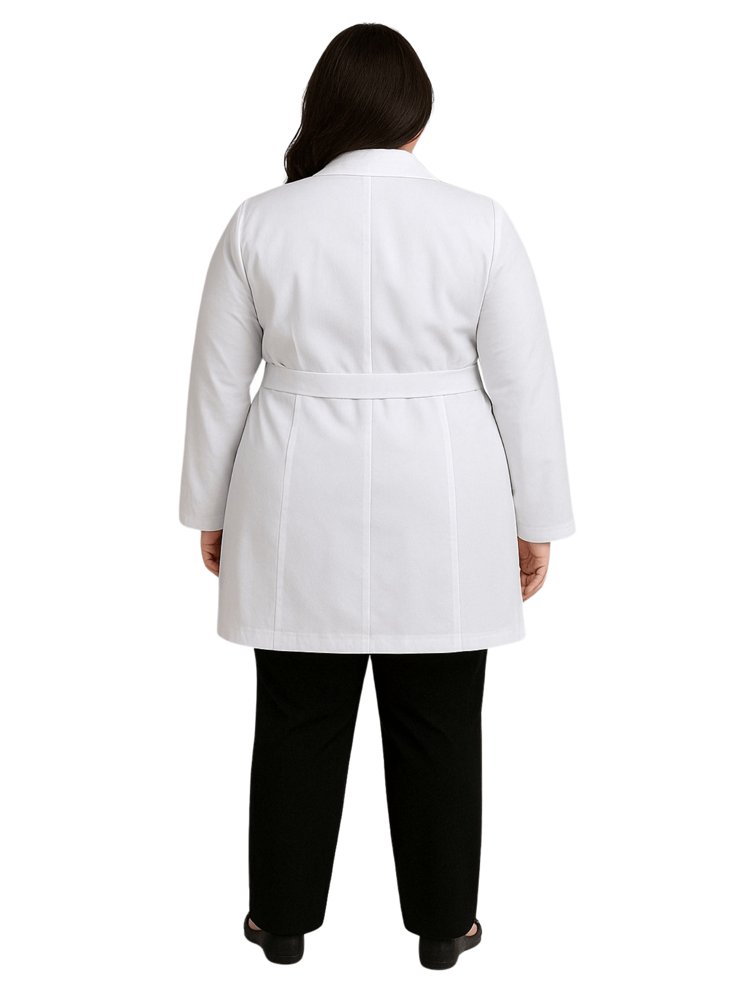 Jaleco Plus Size Feminino com Botão Manga Longa