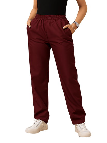 Calça Scrub Pijama Cirúrgico Feminino Vinho