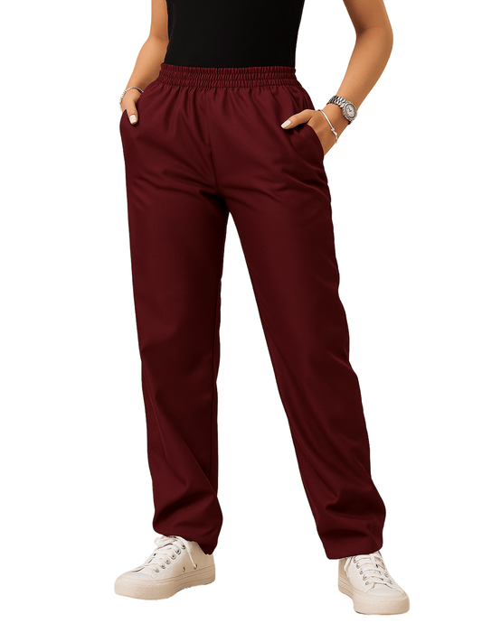 Calça Scrub Pijama Cirúrgico Feminino Vinho